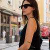 alt="vestido corto estilo camiseta, con detalles pepa Rodriguez"